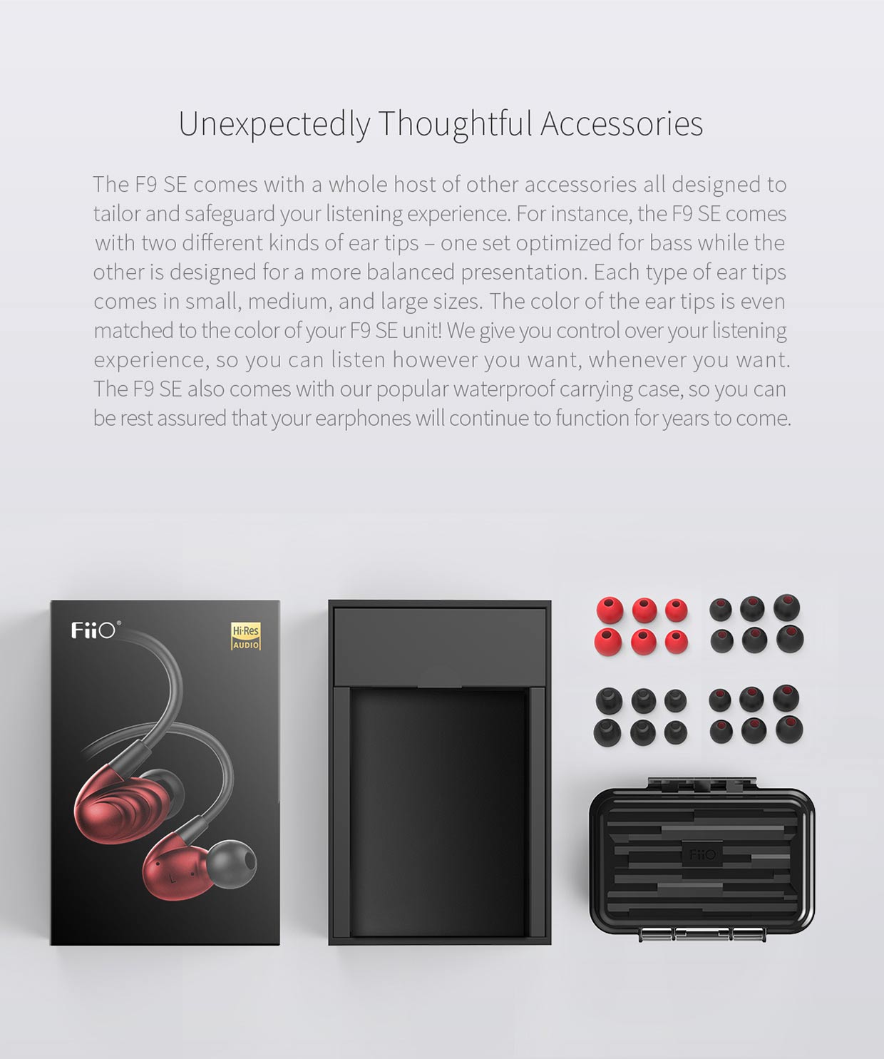 ขาย FiiO F9 SE หูฟัง3ไดร์เวอร์ (2BA+1Dynamic) ระดับ Hi-Res Audio (รุ่นนี้ถอดสายไม่ได้)