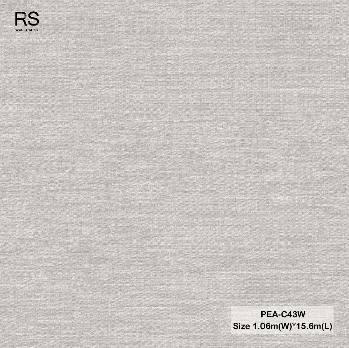 วอลเปเปอร์ลายผ้า สีเทา PEA-C43W