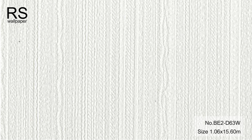 วอลเปเปอร์ สีขาวมีเทกเจอร์เส้นในตัว No.BE2-D63W
