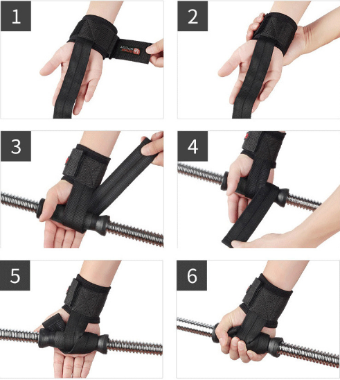 Straps BOERแสตรปส์ ผ้าพันข้อมือยกน้ำหนัก