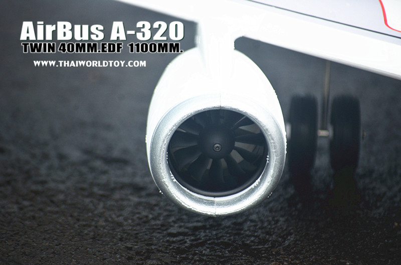 AirBus A-320ฺ EDF JET (PNP) 40MM. TWIN 1100MM.