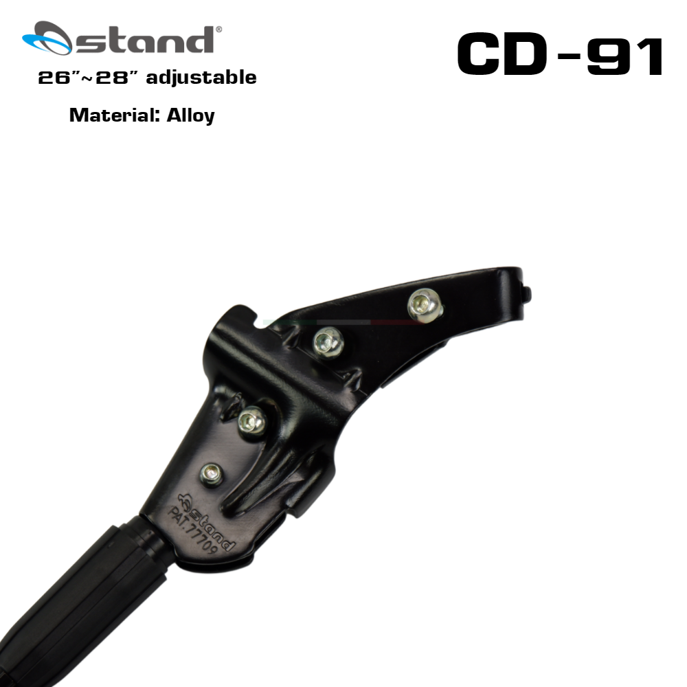 ขาตั้งจักรยานอลูมิเนียมน้ำหนักเบา O-STAND ขาตั้งข้าง 26/27.5 รุ่นจับสองจุด, CD-91