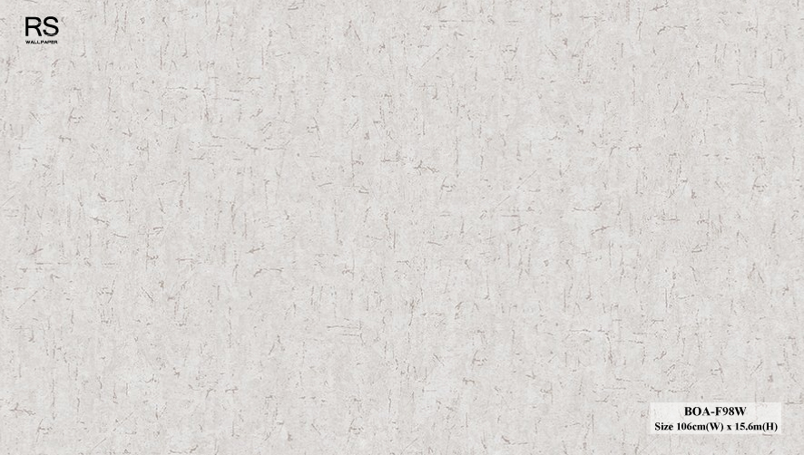 วอลเปเปอร์ลายปูนเปลือย สีเทาอ่อน BOA-F98W
