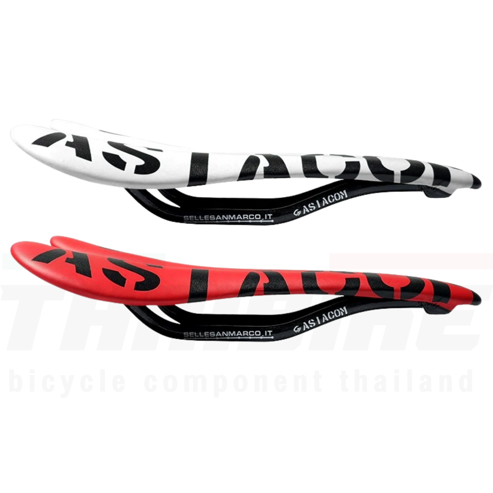 อานคาร์บอน ASIACOM แบบหุ้มหนัง อานจักรยาน เบาะจักรยาน