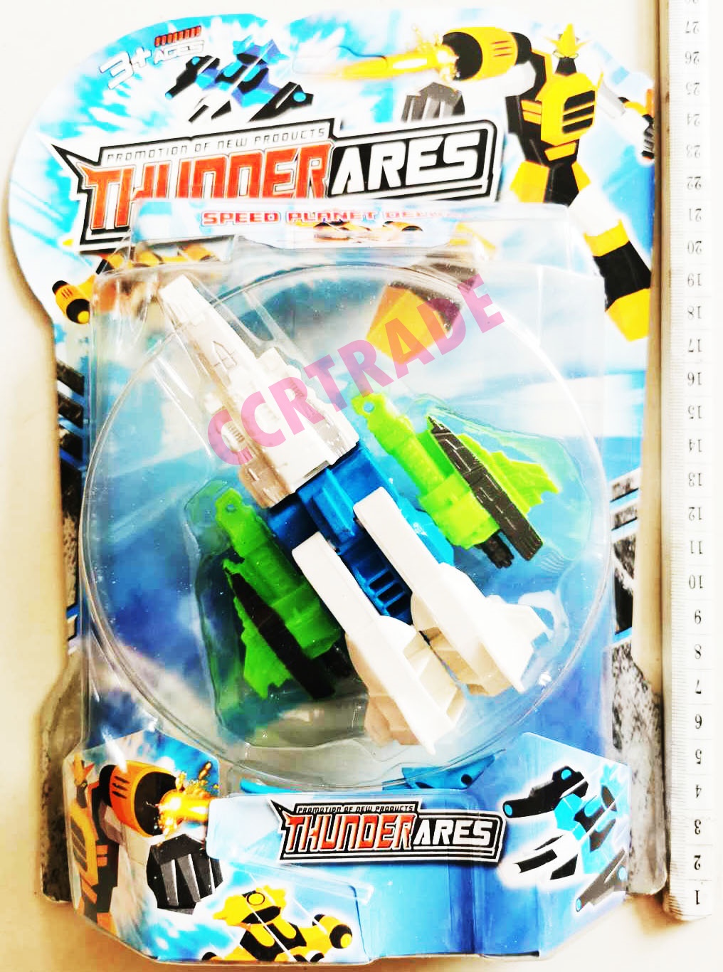 เครื่องบินหุ่นยนต์สีสดแปลงร่างแผงครอบ 27 ซม.