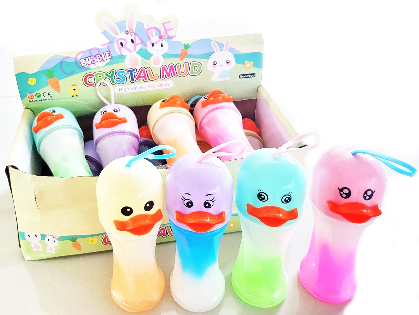 สไลม์เป็ดน้อยสีหวาน มีกลิ่นหอม 16 ซม.