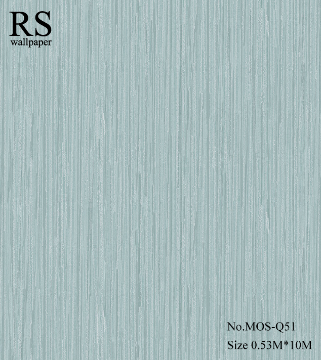 วอลเปเปอร์เทกเจอร์เส้นพื้นโทนสีฟ้าอ่อนมีกลิตเตอร์สีเงิน MOS-Q51