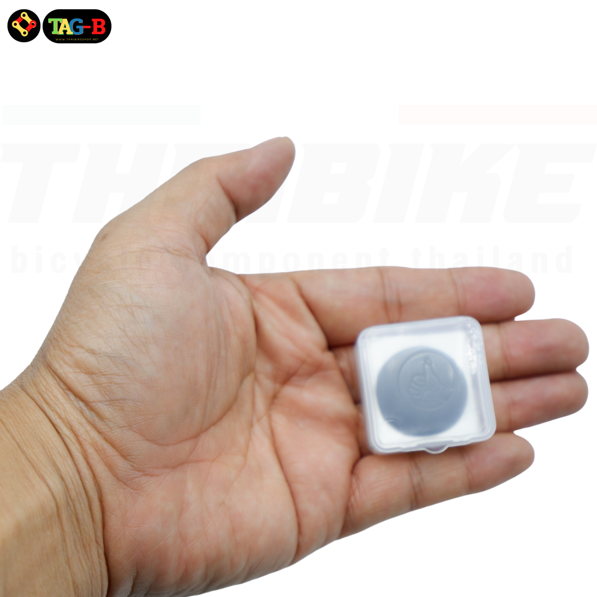 แผ่นปะยางจักรยานตรามือ 6 แผ่น มีกล่อง พร้อมกระดาษทราย