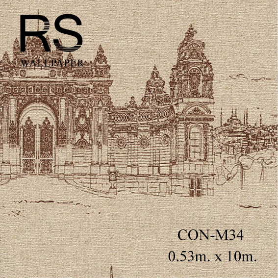 วอลเปเปอร์ลายตึก CON-M34