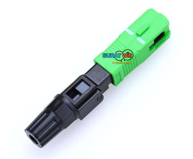 SC Fast Connector SC/APC(สีเขียว)แบบแพ็ค สำหรับ เข้าหัวสาย Fiber Optic ด้วยตนเอง