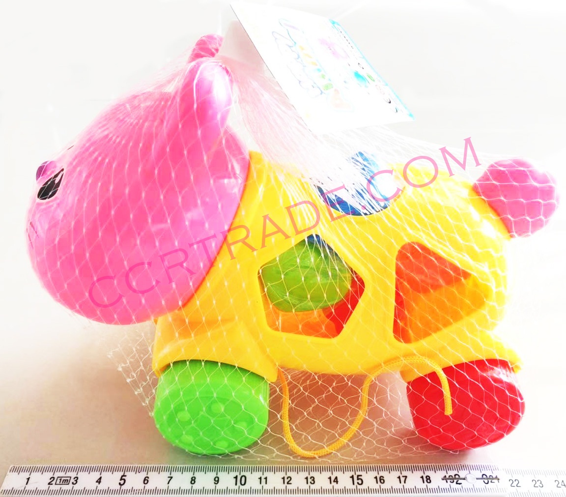 บล็อคเรขาคณิตสัตว์ป่าถุงตาข่าย 21 ซม.(1x3)