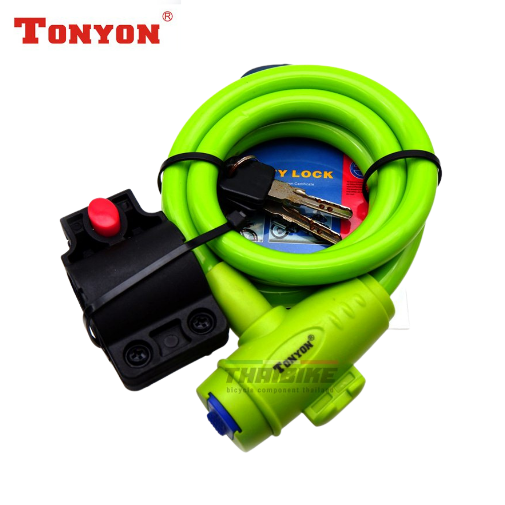 สายล็อคจักรยาน มอเตอร์ไซต์ TONYON แบบกุญแจ
