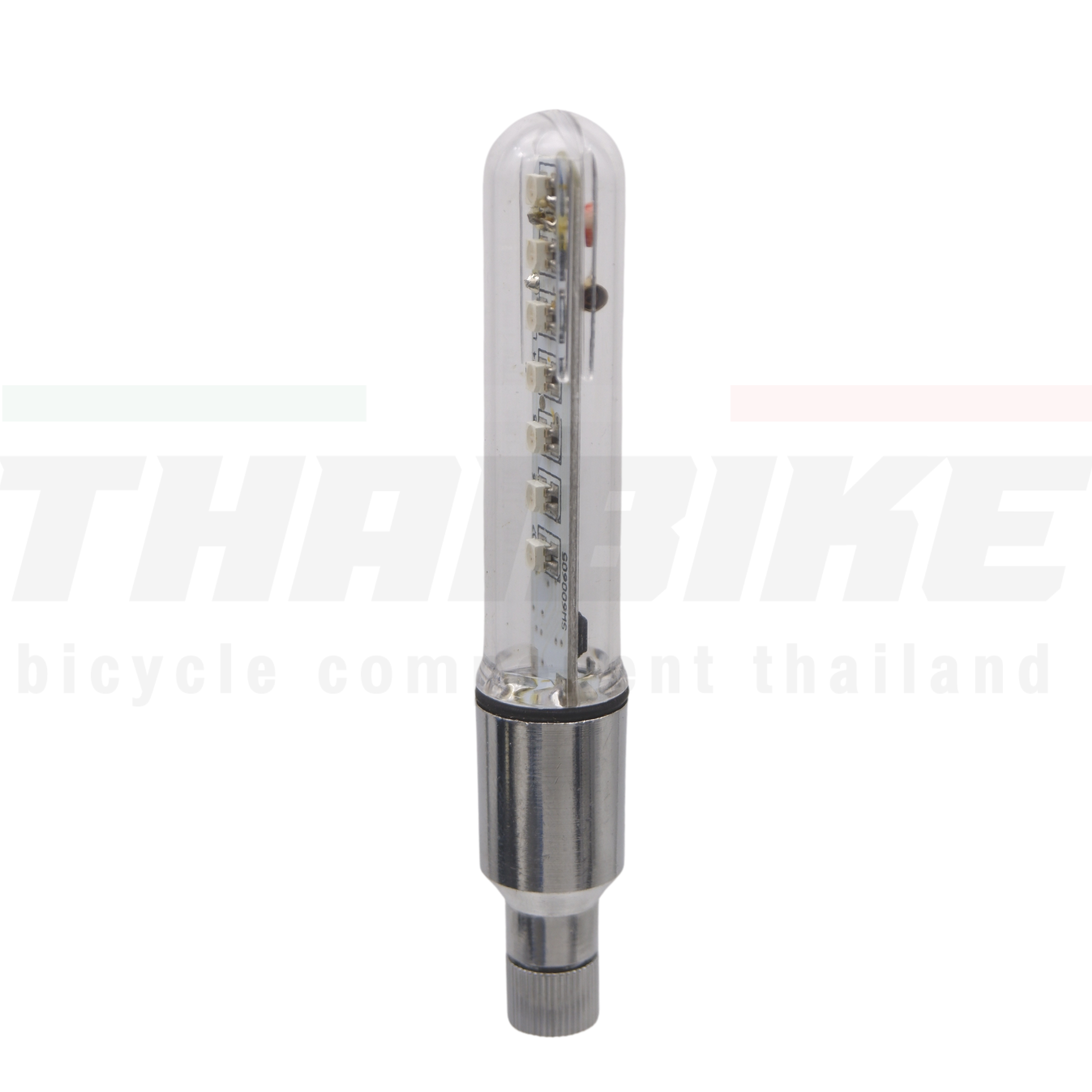 ไฟติดจุ๊บลมจักรยานแบบอลูมิเนียม Bike Tire Valve Cap Lights Spoke Light 1 ชิ้น