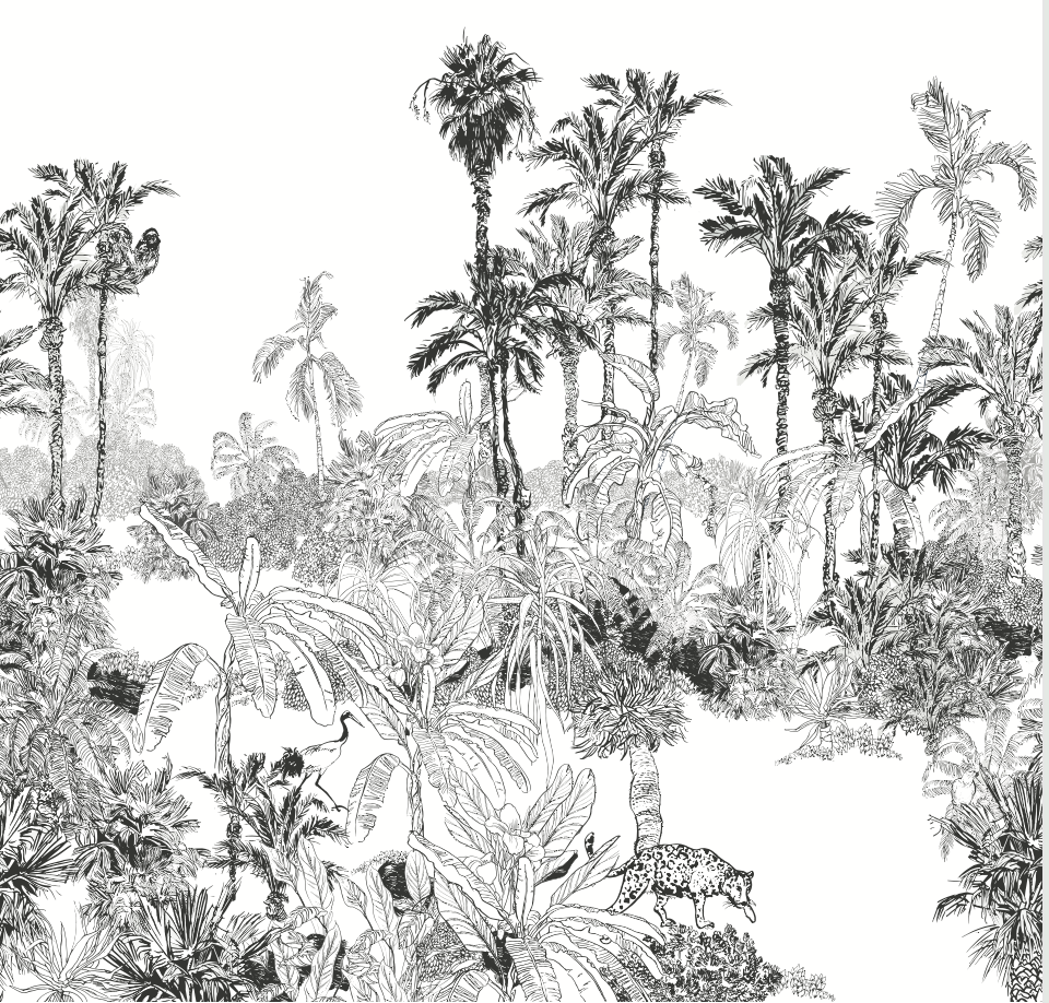 วอลเปเปอร์ภาพป่าเขตร้อน Tropical (สั่งผลิต)
