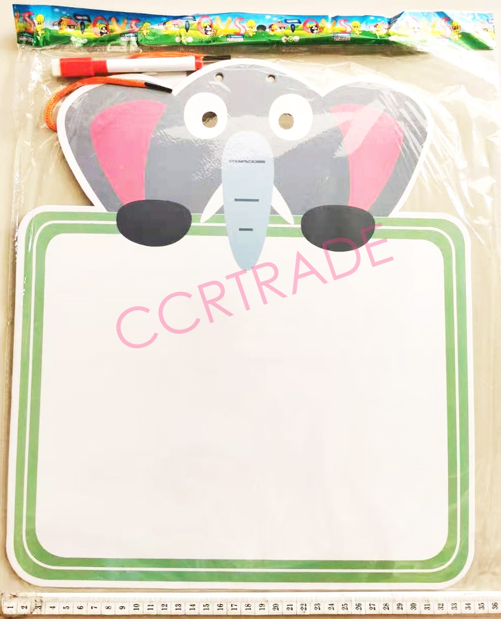 กระดานไวท์บอร์ดการ์ตูน ABC แนวนอน (มีสายห้อย) 40x55 ซม.