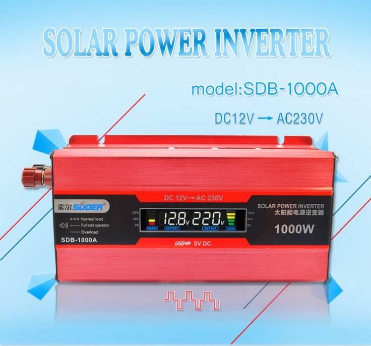 Inverter DC 12V to AC 220V 1000W Modified Sine