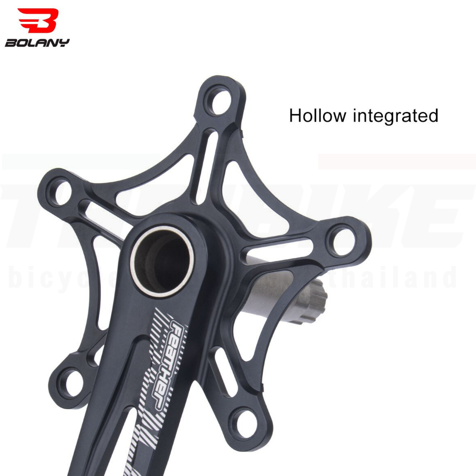 ชุดขาจานจักรยานรุ่นเบาพิเศษ BOLANY FEATHER 130BCD ขาจาน 170มม.