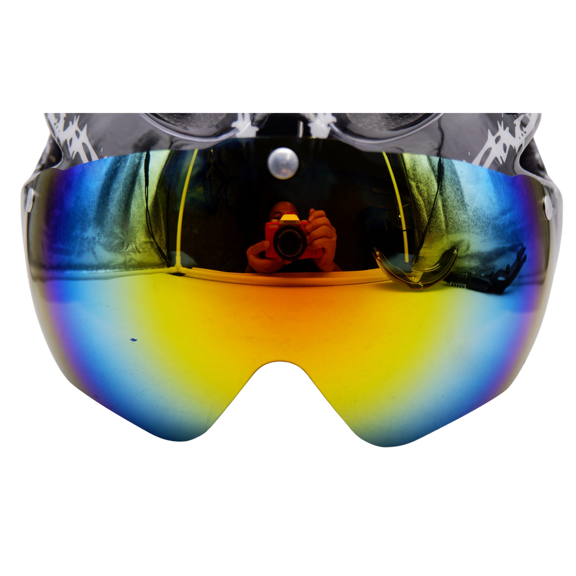 หมวกกันน็อคจักรยานมีแว่น THAIBIKE BOY SUPER D CIGNA หมวกแว่น หมวกจักรยาน