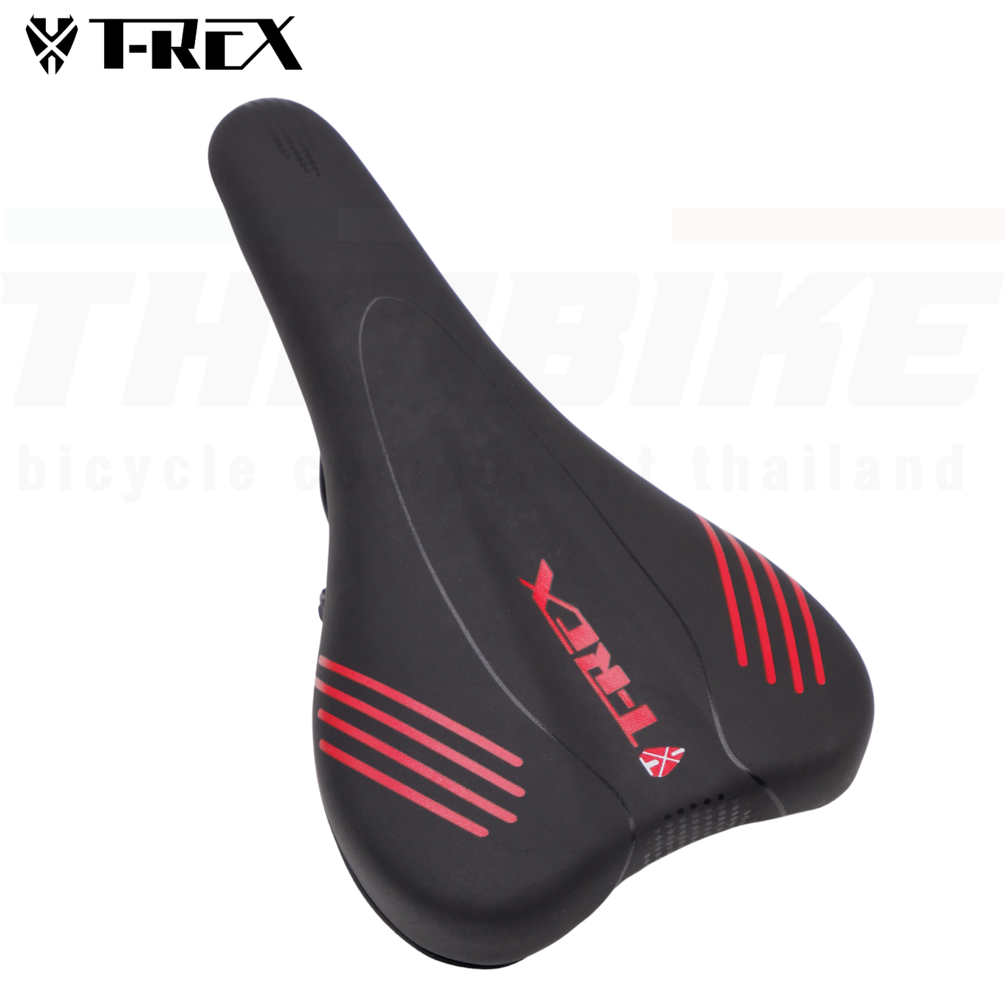 เบาะจักรยาน อานจักรยานเสือหมอบ เสือภูเขา รถพับ มาพร้อมตัวยึดหลักอาน ยี่ห้อ THAIBIKE T-REX