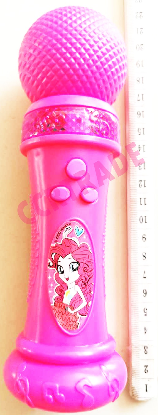 ไมโครโฟนโพนี่ มีเสียง มีไฟแผง 15x27.5 ซม.(ลิขสิทธิ์แท้)(1x3)