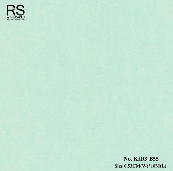 วอลเปเปอร์พื้นสีเขียวอ่อน No.KID3-B55