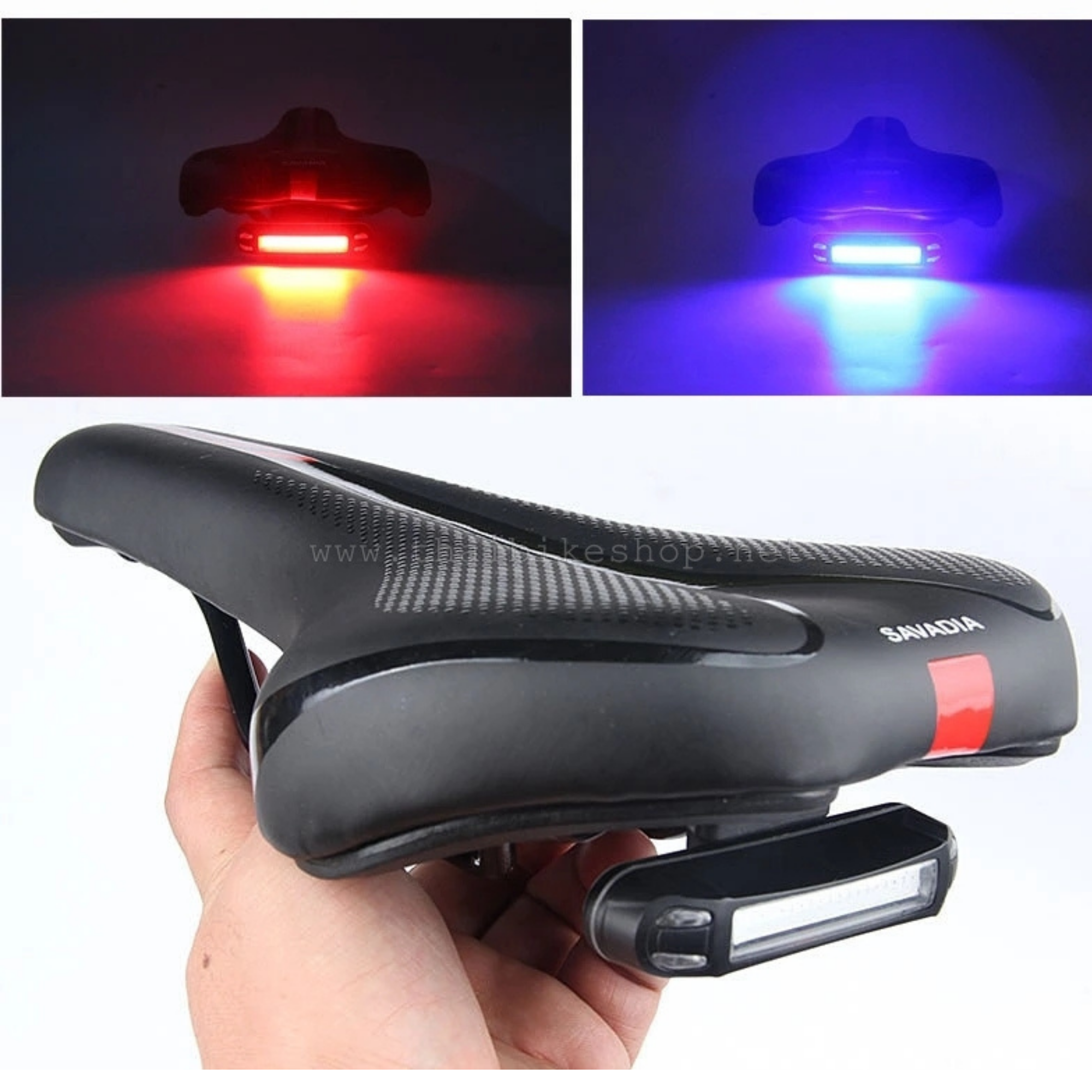 อานเจลจักรยาน THAIBIKE SAVADIA มาพร้อมมีไฟชาร์จ USB เบาะจักรยานมีไฟ