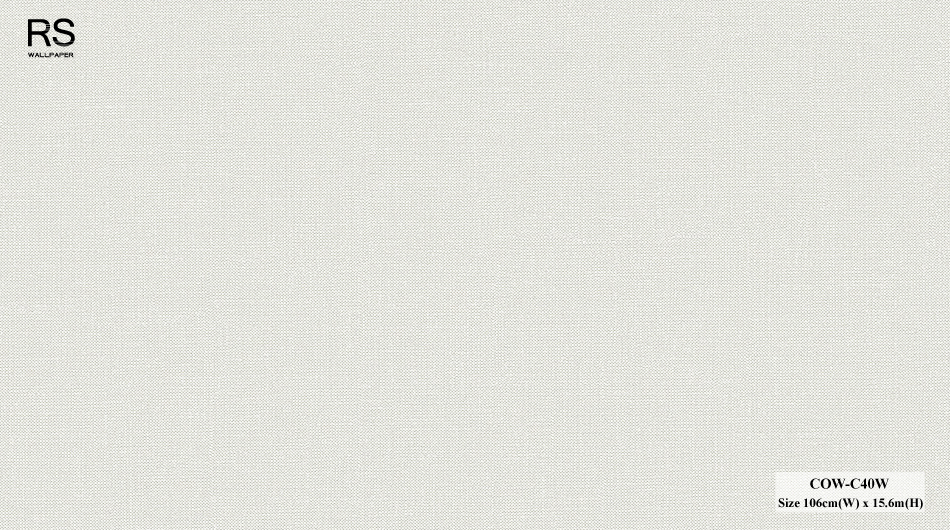 วอลเปเปอร์ลายผ้า สีพื้นครีม COW-C40W