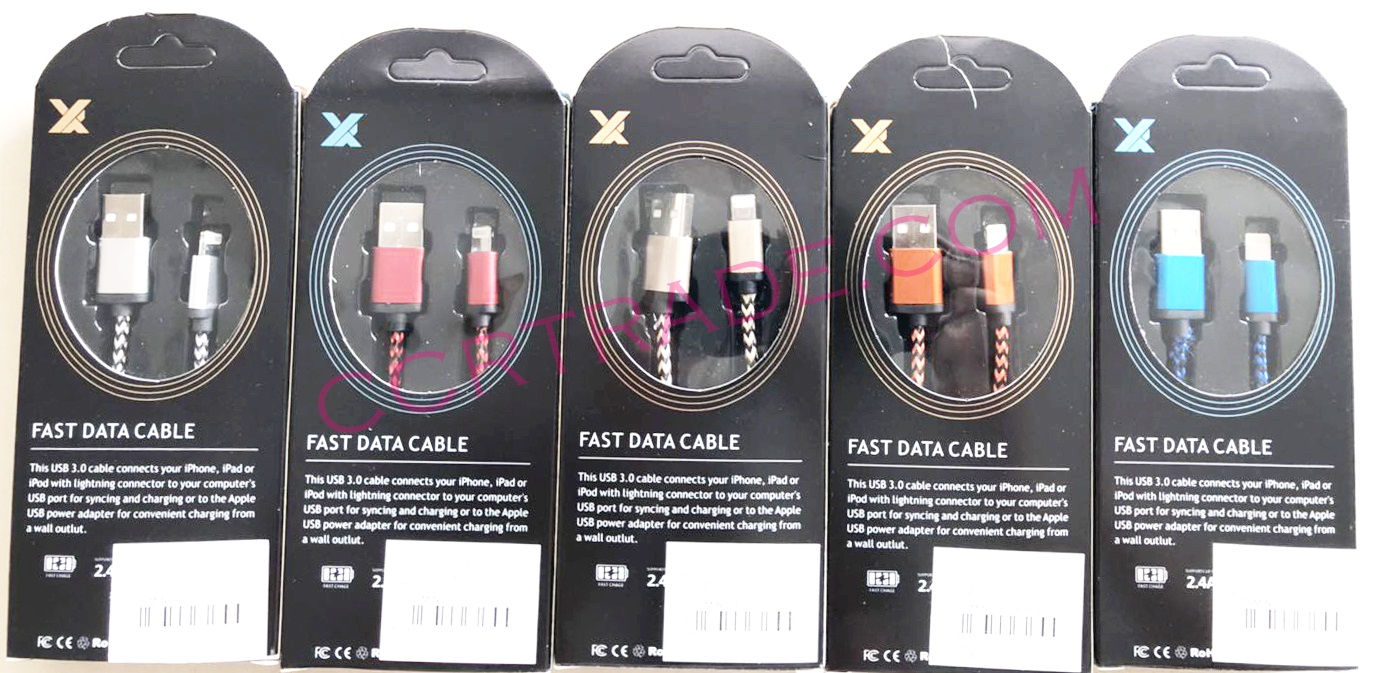 สายชาร์ทไอโฟน X 1 ม.กล่อง 17 ซม.