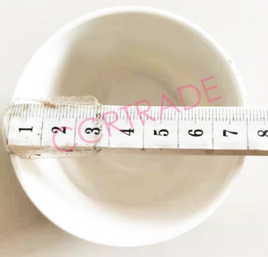 แก้วกระเบื้องทรงสูง มีหู Gold 7.5x8 ซม.(งานหนา)