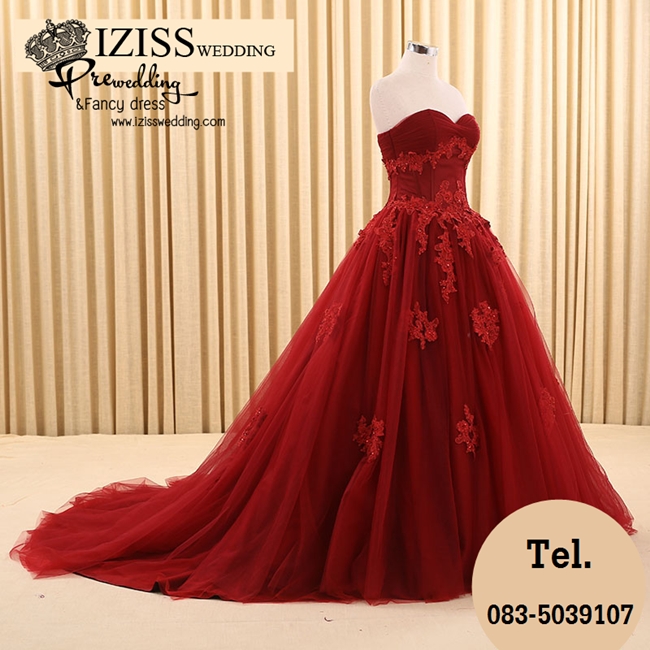 RM002 **งานตัดเกรด A**พรีออเดอร์ชุดราตรีหรูหรา ชุดแต่งงาน ชุดพรีเวดดิ้งสั่งตัดได้ค่ะ งานเกรดพรีเมี่ยม ตัดเย็บปราณีต สวมใส่สวยงามดุจเจ้าหญิง