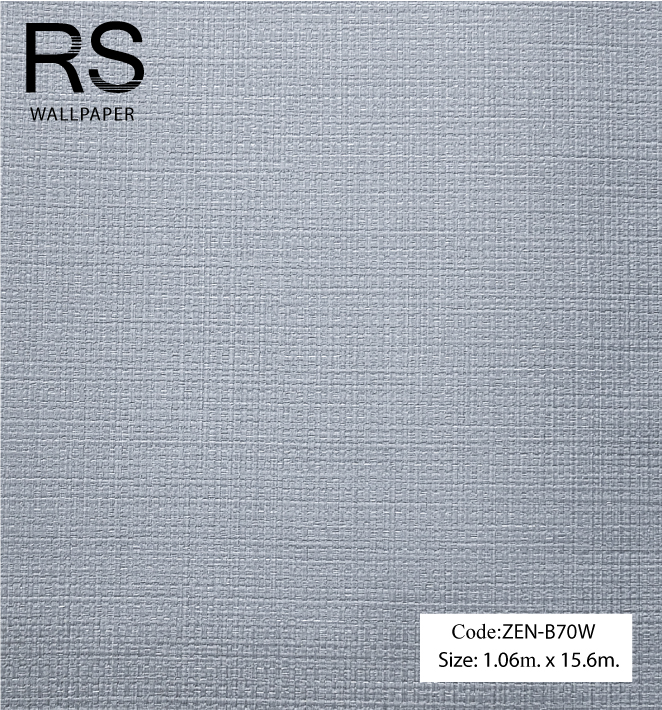 วอลเปเปอร์เทกเจอร์กระสอบโทนสีเทาเข้ม ZEN-B70W