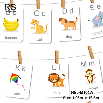 วอลเปเปอร์ ห้องเด็กลายการ์ตูน HE5-M104W