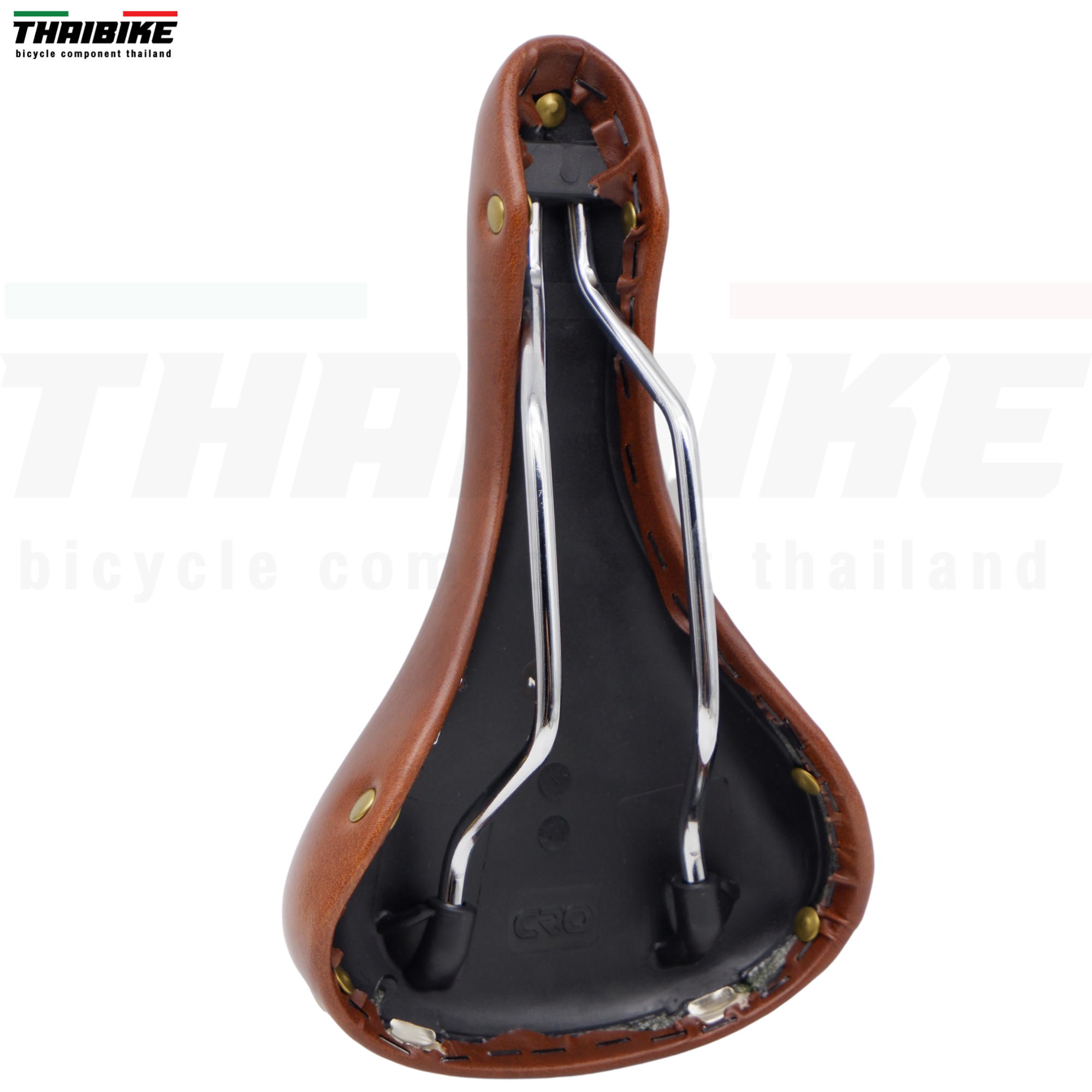 อานจักรยานหนังเทียม ทรงวินเทจ มีหูห้อยกระเป๋าหลัง