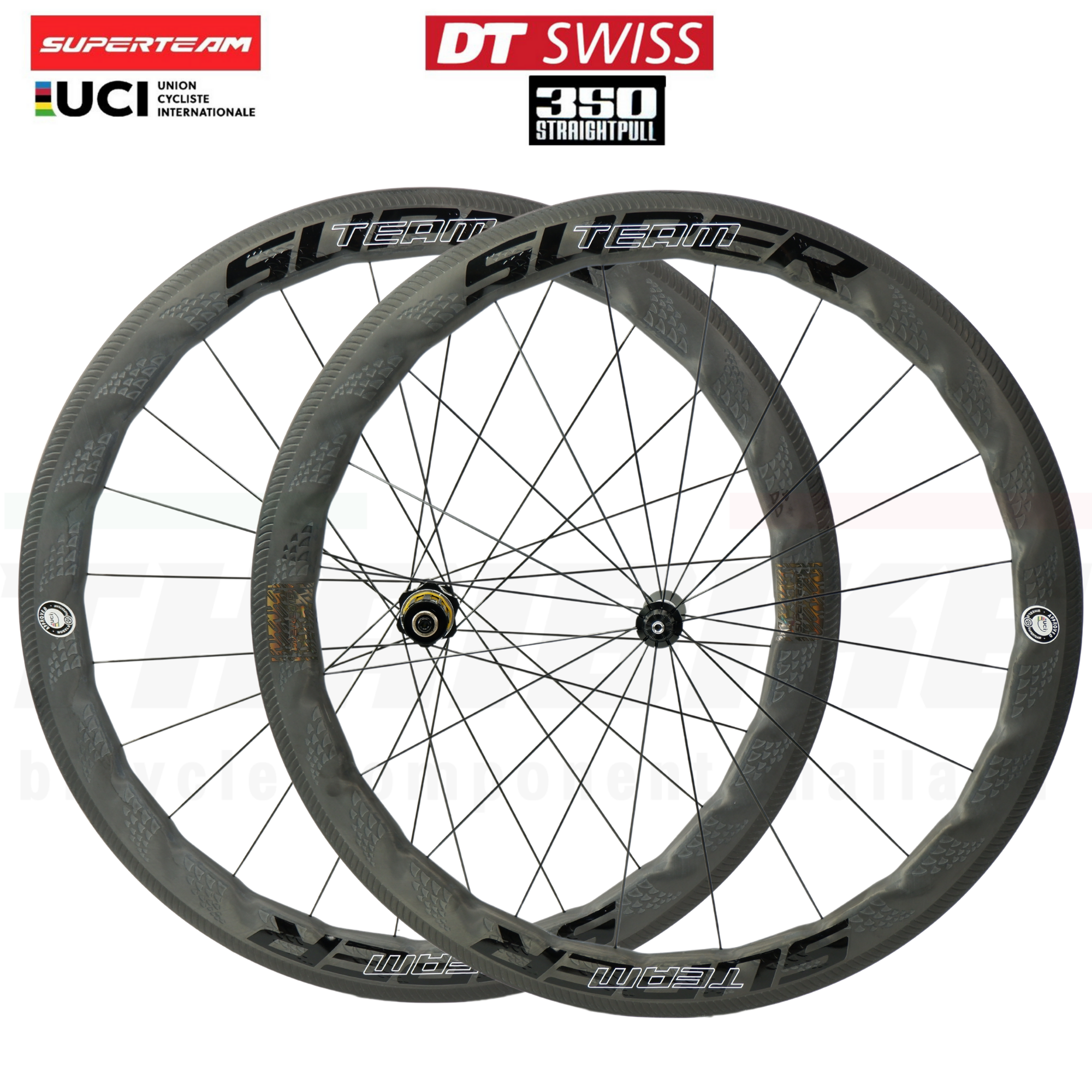 ล้อจักรยานเสือหมอบ คาร์บอน Superteam curvepro Dt350 ประกัน 3 ปี