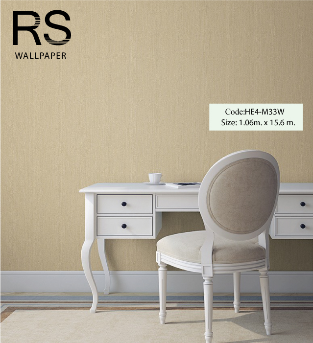 วอลเปเปอร์พื้นสีทองเทกเจอร์เส้น HE4-M33W