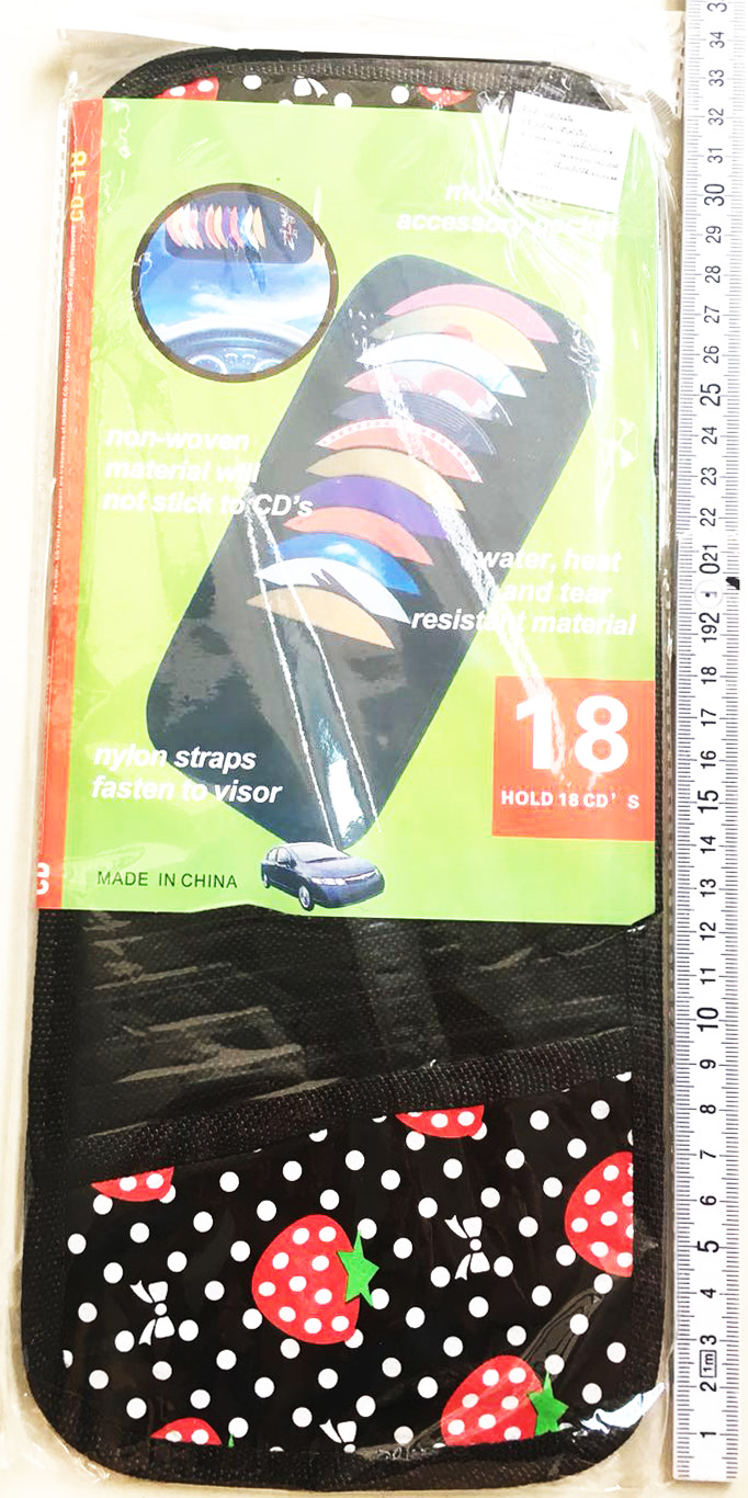 ที่เสียบแผ่น CD ติดที่บังแดดรถยนต์ (18 แผ่น) 33 ซม.