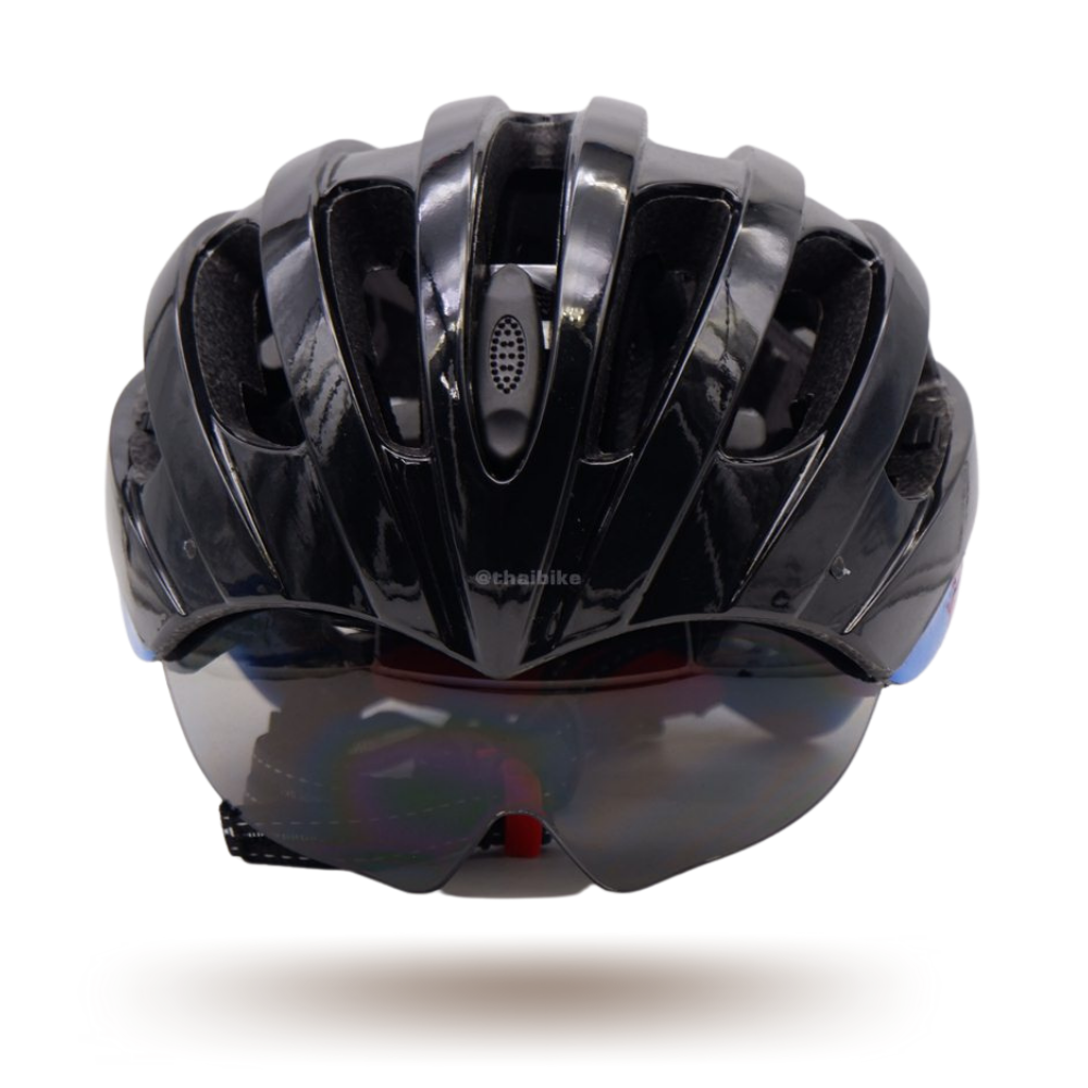 หมวกกันน็อคจักรยาน FASTBIKE N-LITE D-GROUP 02 มีแว่นในตัว เก็บแว่นได้