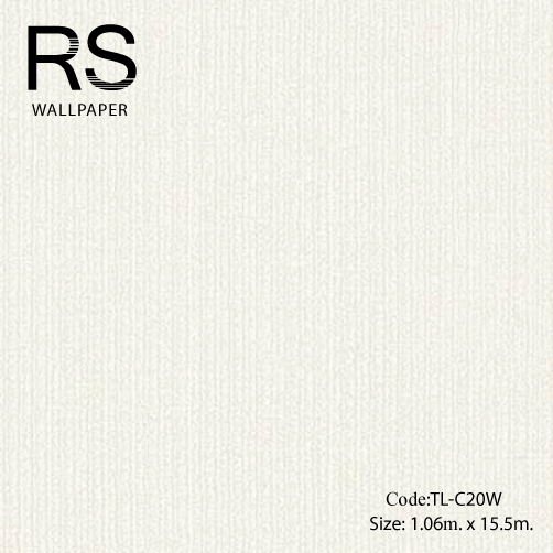 วอลเปเปอร์เทกเจอร์เส้นพื้นสีขาวครีม TL-C20W