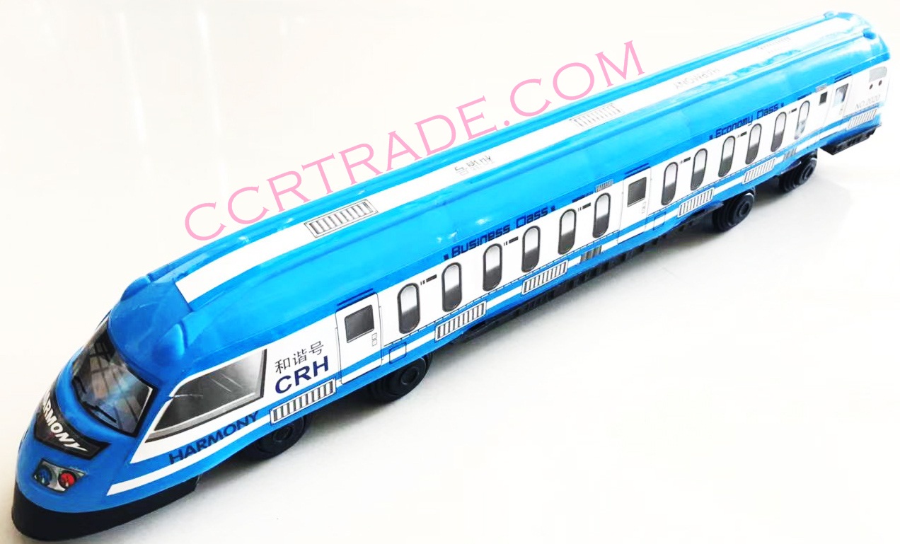 รถไฟหัวจรวดสีฟ้าล้วนจัมโบ้ 36 ซม.