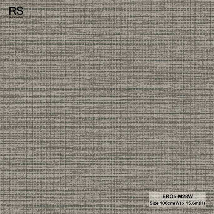 วอลเปเปอร์ลายผ้าสีเทาดำ ERO5-M28W
