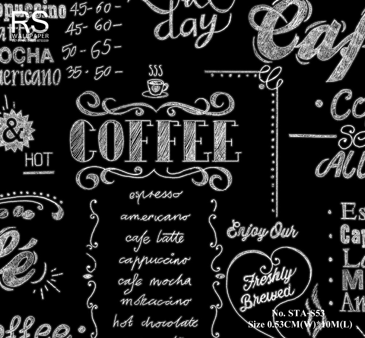 วอลเปเปอร์ ลายร้านกาแฟ No.STA-S53