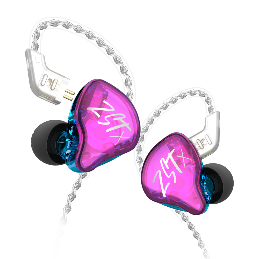 ขาย KZ ZST X หูฟัง 2 ไดร์เวอร์ 1DD+1BA สายชุบเงินถัก100แกน