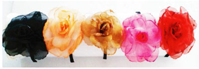 ที่คาดผมดอกไม้จัมโบ้ 3in1