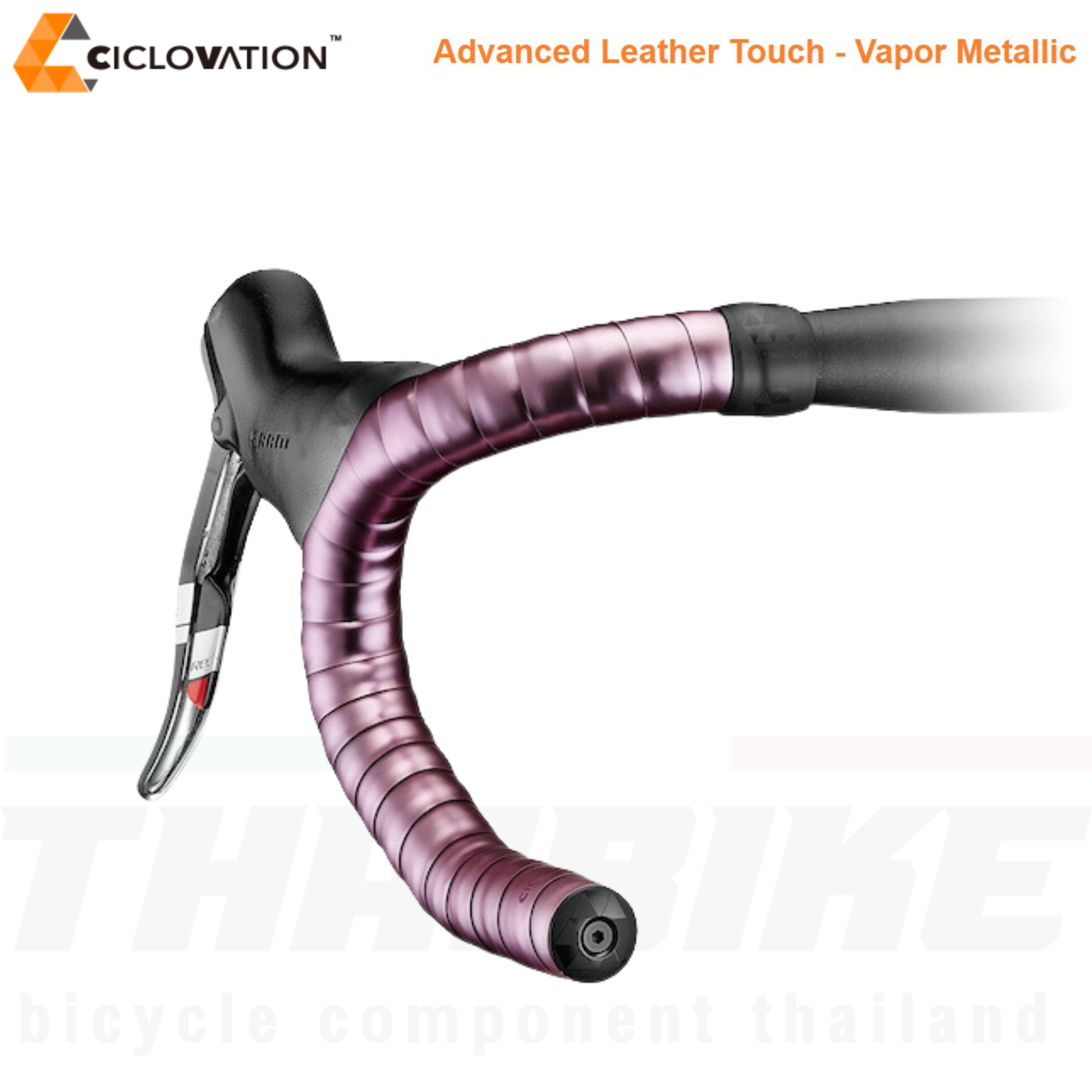 ผ้าพันแฮนด์จักรยานเสือหมอบ CICLOVATION Advanced Leather Touch - Vapor Metallic
