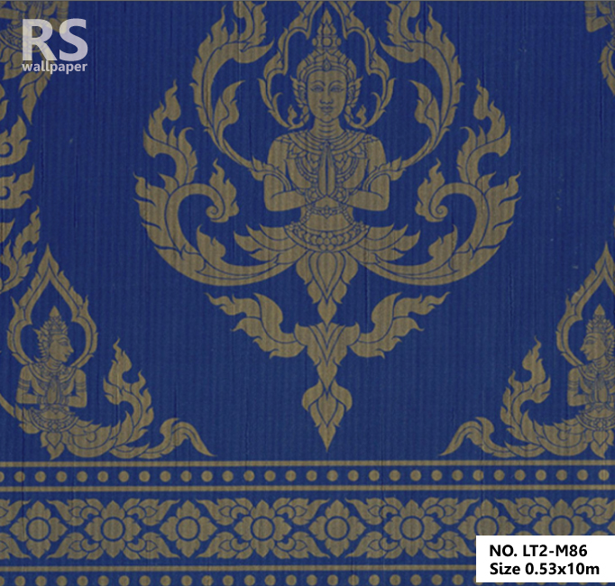 วอลเปเปอร์ลายไทย ห้องพระ No.LT2-M86