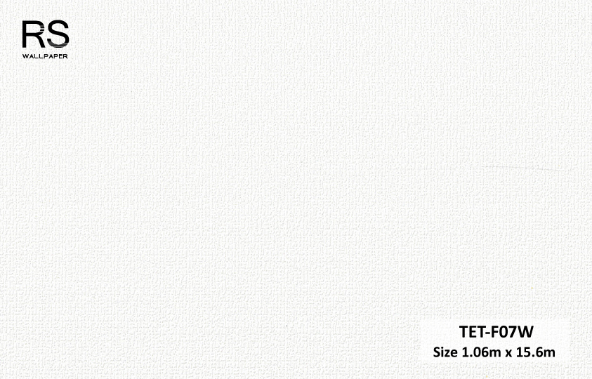วอลเปเปอร์ลายผ้า สีขาว TET-F07W
