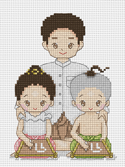 หนูรักพ่อจ๋า ชุดไทย