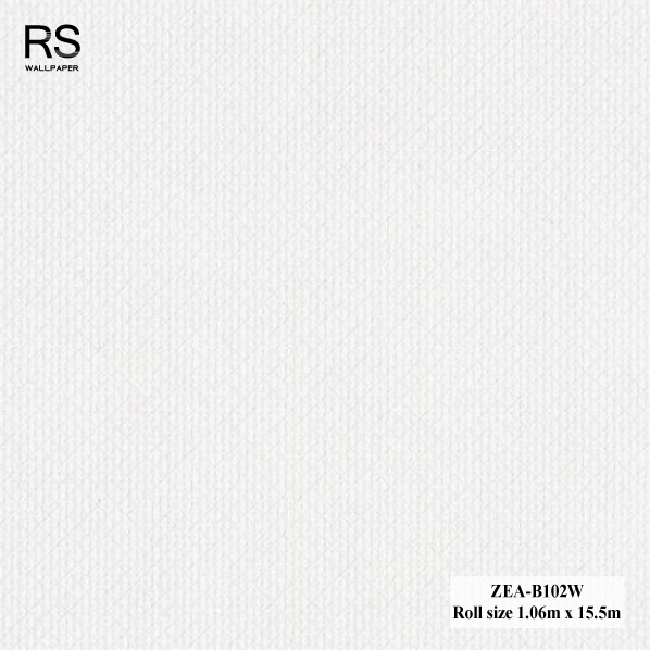 วอลเปเปอร์ลายผ้า พื้นสีขาว ZEA-B102W