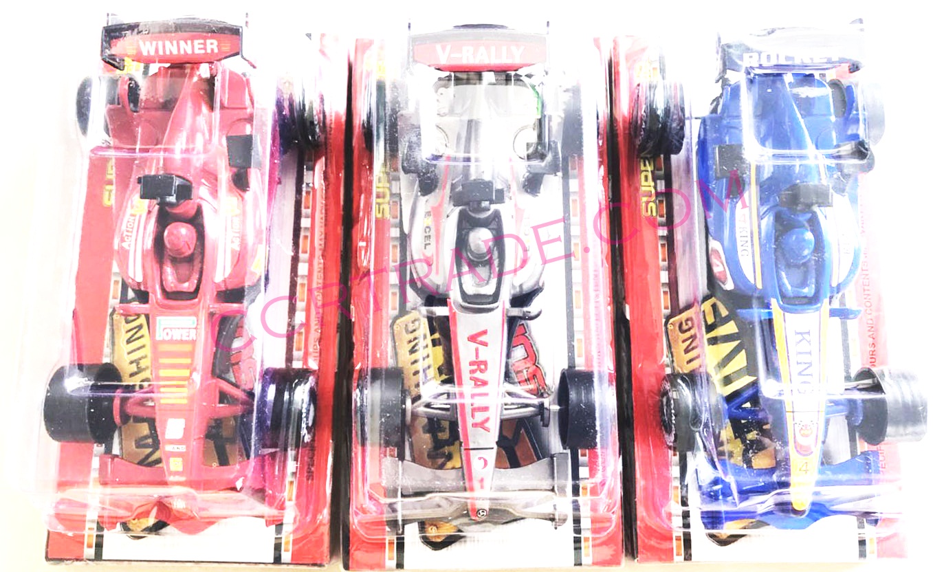 รถแข่ง F1 สีสด มีลานฝาครอบ 19 ซม.