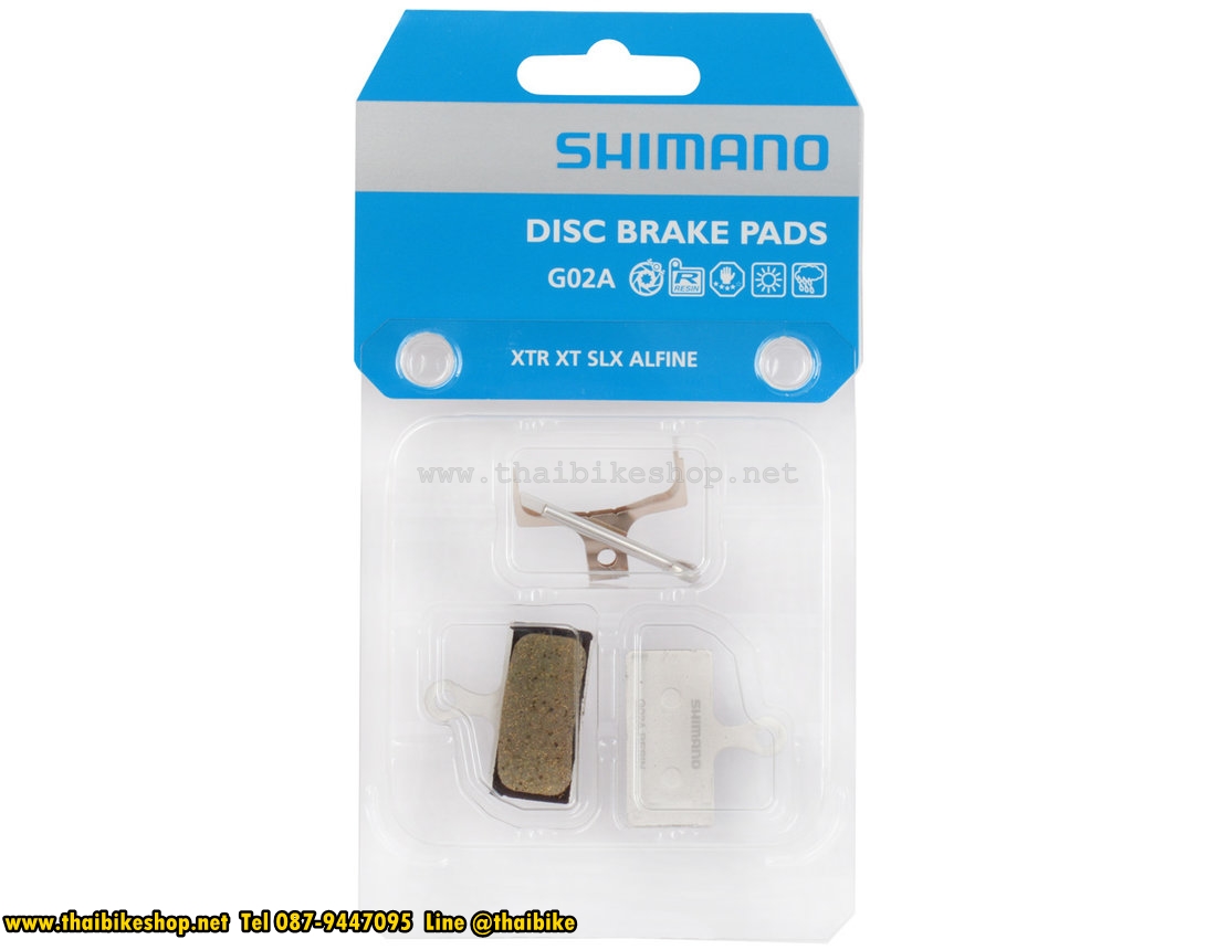 แผ่นยางเบลค XTR/XT, BR-M9000/M8000, RESIN, W/O FIN, ไม่มีปีกระบายความร้อน จักรยาน